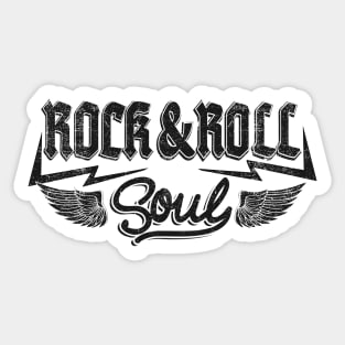 Rock And Roll Soul: Grunge Rock Design For Rock Music Lovers Sticker